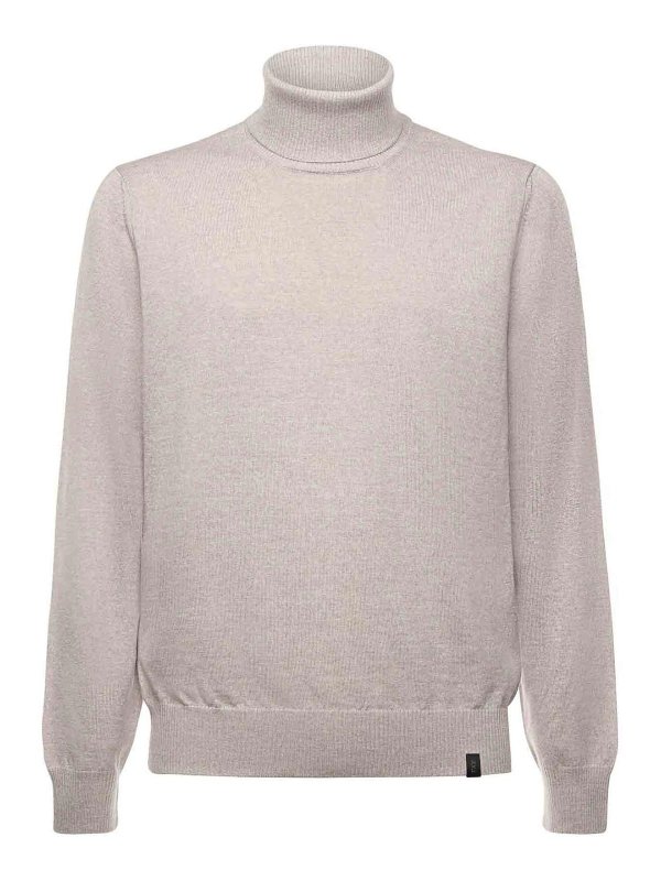 FAY: Cuellos altos y polos - Suéter Con Cuello Alto - Gris