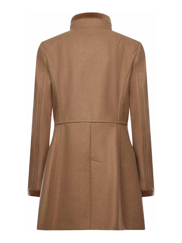 The Best Shops FAY: knee length coats - Virginia Coat In Melange Wool Cloth