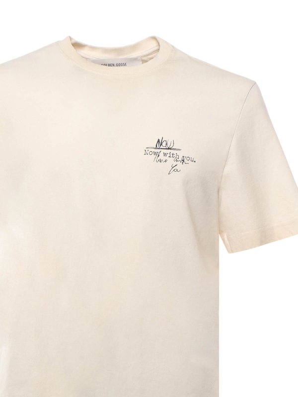 GOLDEN GOOSE: Camisetas online - Camiseta - Negro