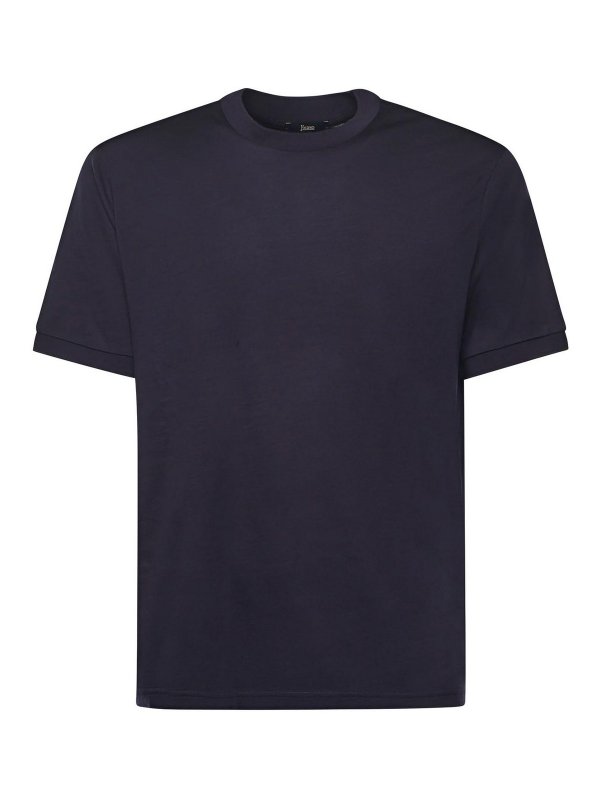 HERNO: T-shirts - T-Shirt - Bleu