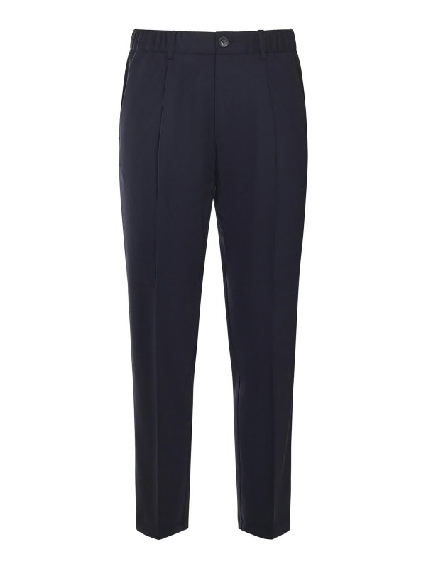 HERNO: Pantalons casual - Pantalons Décontractés - Bleu