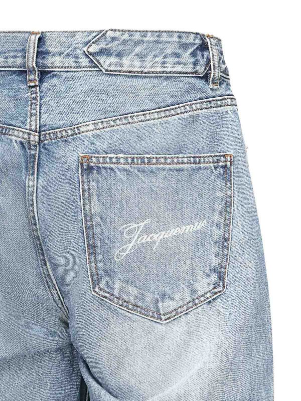JACQUEMUS: Straight Leg Jeans online - Straight Leg Jeans - Denim