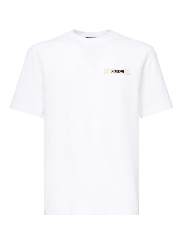 JACQUEMUS: t-shirts - T-Shirt Le T-Shirt Gros-Grain