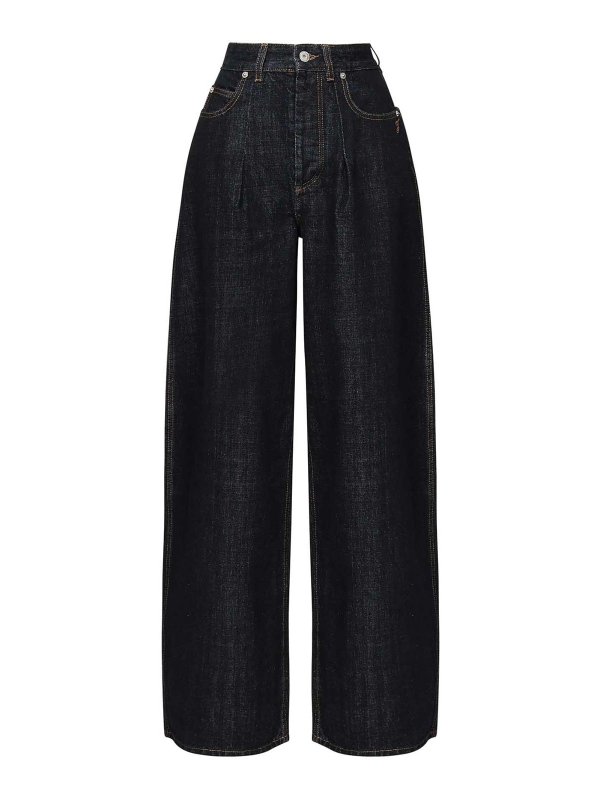JACQUEMUS: straight leg jeans - Le De Nmes Oval Jeans