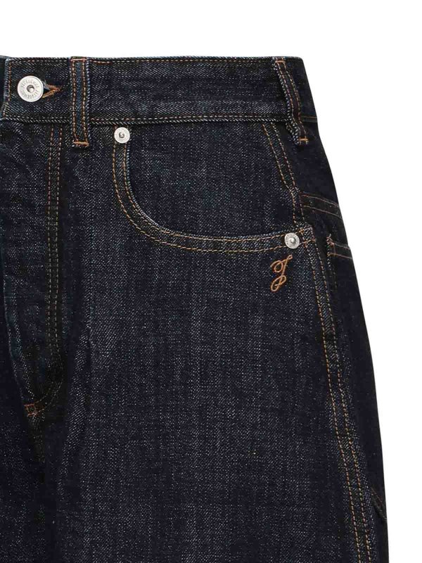 JACQUEMUS: straight leg jeans online - Le De Nmes Oval Jeans