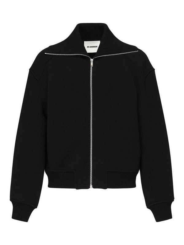 JIL SANDER: Bombers - Bomber - Noir