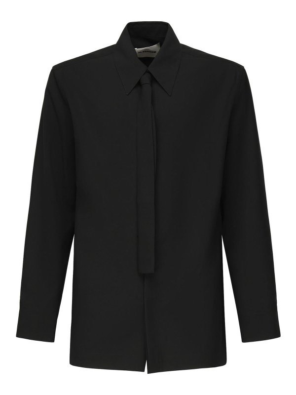 JIL SANDER: シャツ - シャツ - 黒