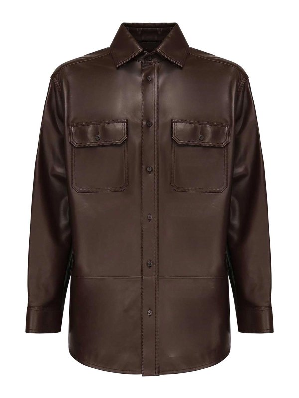 LOEWE: camicie - Camicia in nappa di agnello