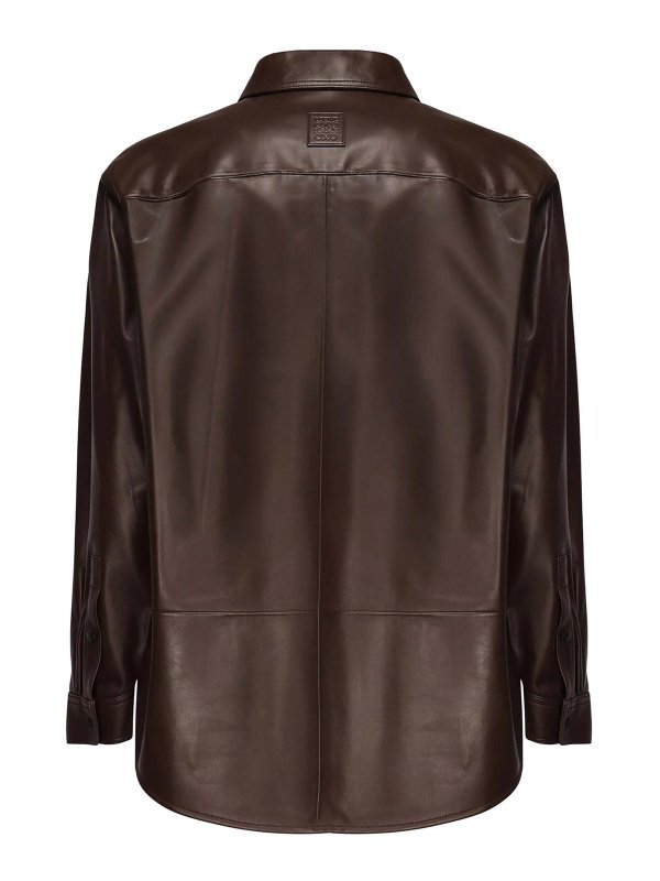 LOEWE: camicie online - Camicia in nappa di agnello