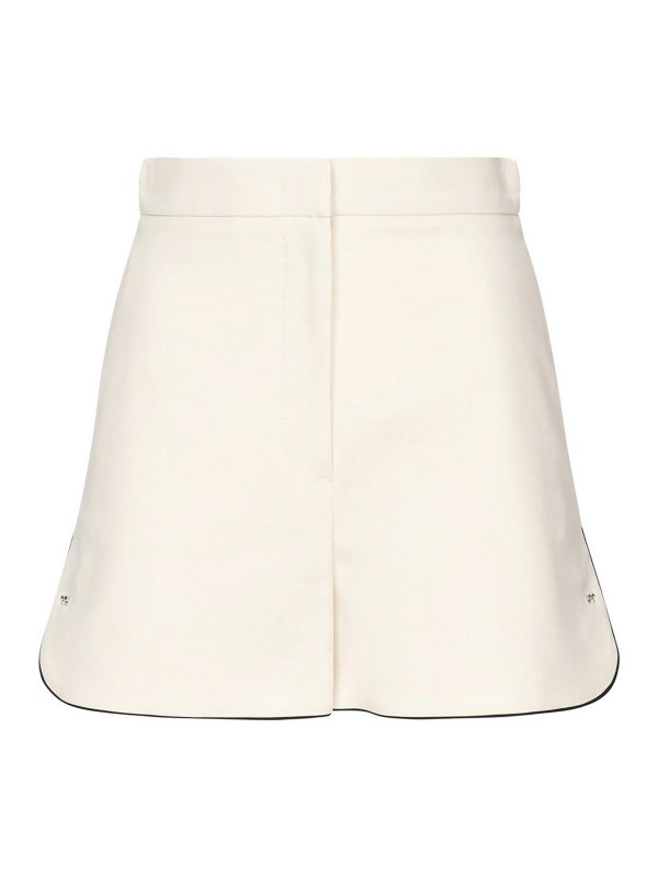Max Mara: Trousers Shorts - Double Cotton Canvas Shorts