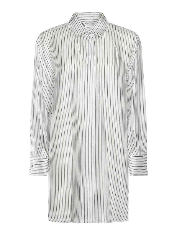 Max Mara: knee length dresses - Monviso Striped Dress