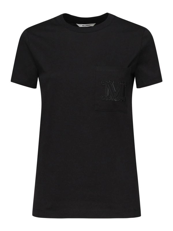 Max Mara: Camisetas - Camiseta - Negro