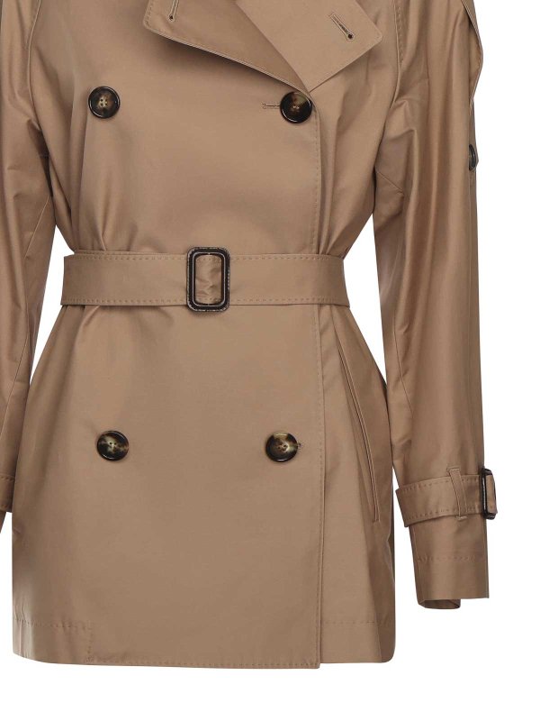 MAX MARA THE CUBE: trench coats online - Long Cotton Twill Trench Coat