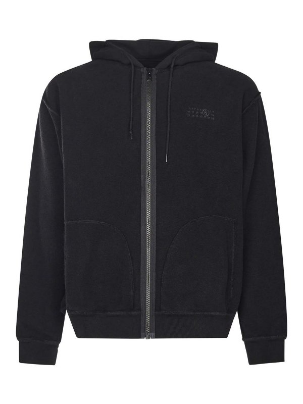 MM6 MAISON MARGIELA: スウェット＆セーター - スウェットシャツ/セーター - 黒