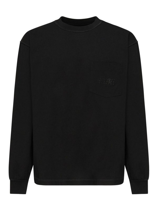 MM6 MAISON MARGIELA: スウェット＆セーター - スウェットシャツ/セーター - 黒