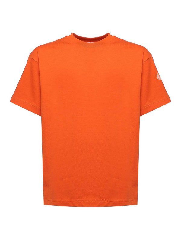 MONCLER: T-shirts - T-Shirt - Orange