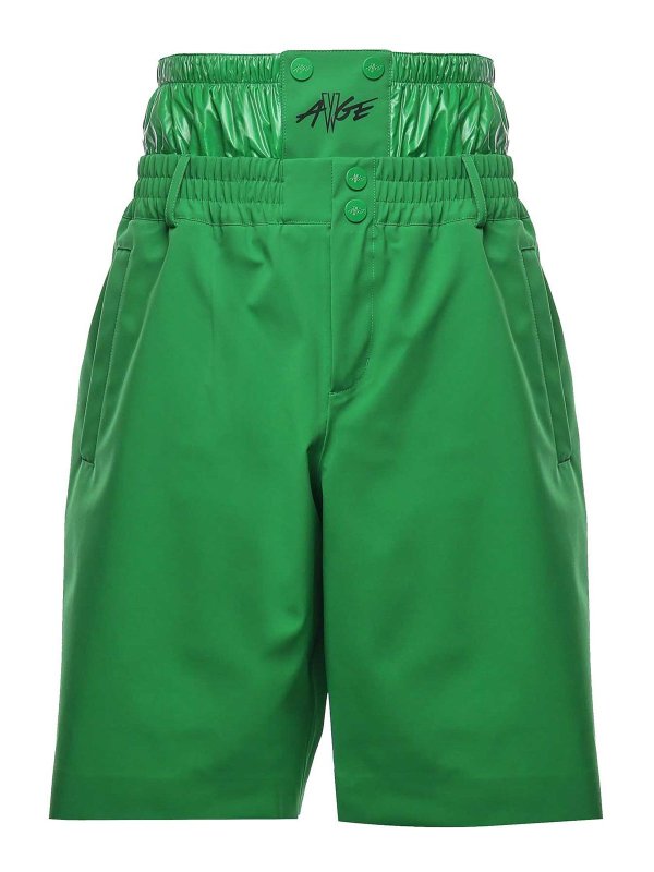 MONCLER: Trousers Shorts - Rocky Shorts With Logo Print