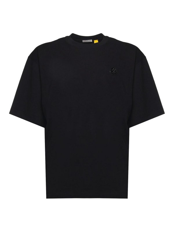 MONCLER: t-shirts - Rocky Cotton T-Shirt