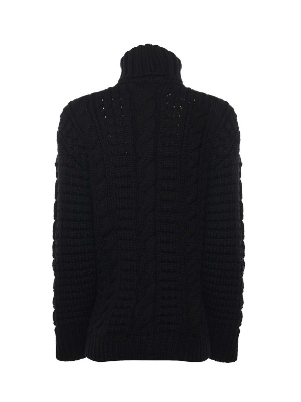 The Best Shops MONCLER: Suéteres con cuello pico - Suéter Cuello Redondo - Negro