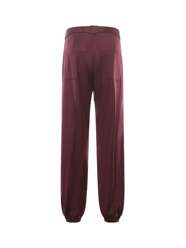 The Best Shops Pinko: Pantalons casual - Pantalons Décontractés - Rouge Brun