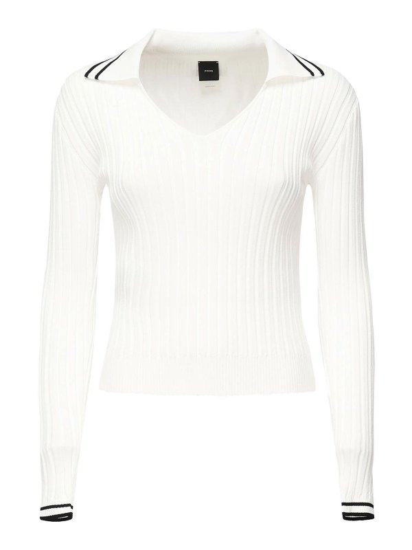 Pinko: shirts - Polo-Style Shirt With Logo