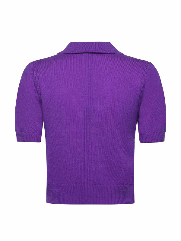 The Best Shops Pinko: crew necks - Polo-Style Sweater With Logo