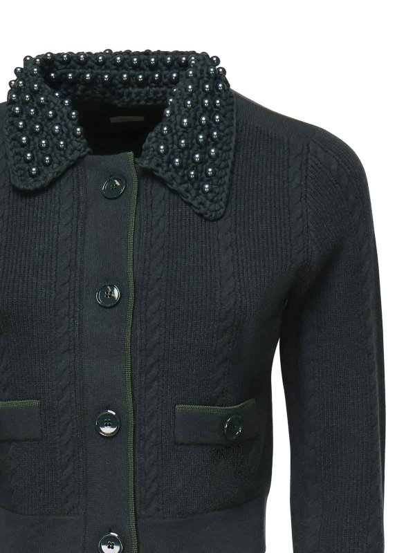 Pinko: casual jackets online - Cropped Knit Jacket