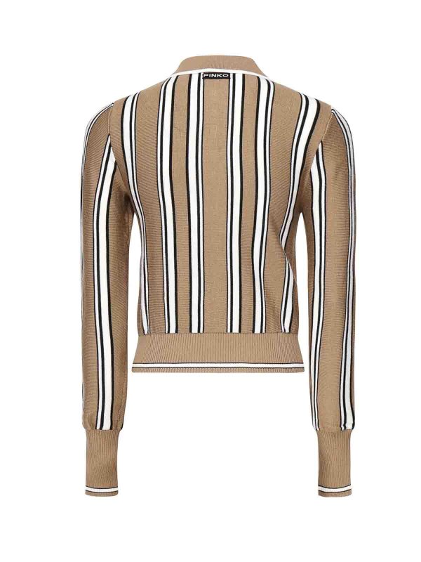 The Best Shops Pinko: maglia collo rotondo - Maglione stile polo a righe