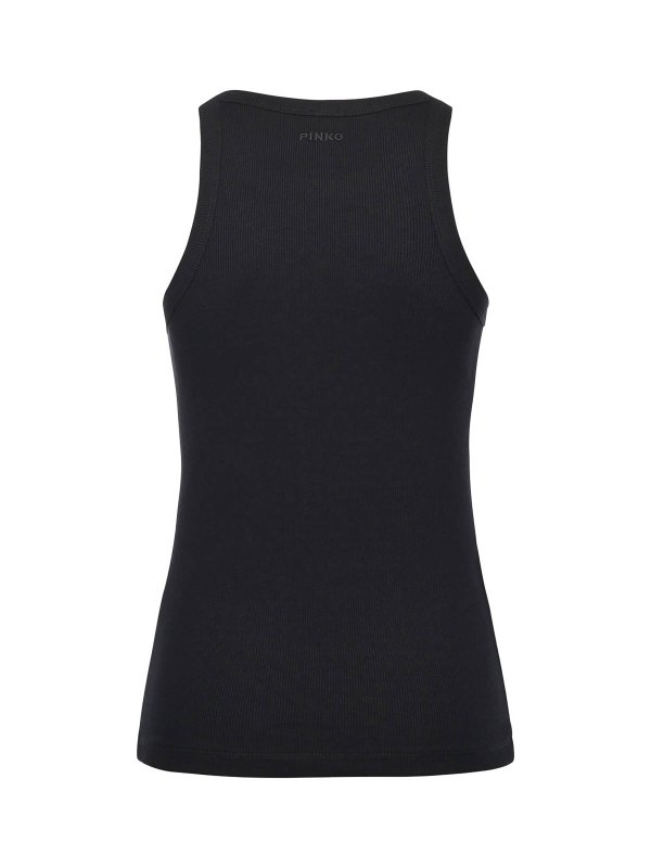 The Best Shops Pinko: Top e canotte - Canotta Con Strass E Borchie