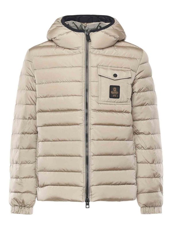 REFRIGIWEAR: Kurze Daunenjacken - Daunenjacke - Taupe
