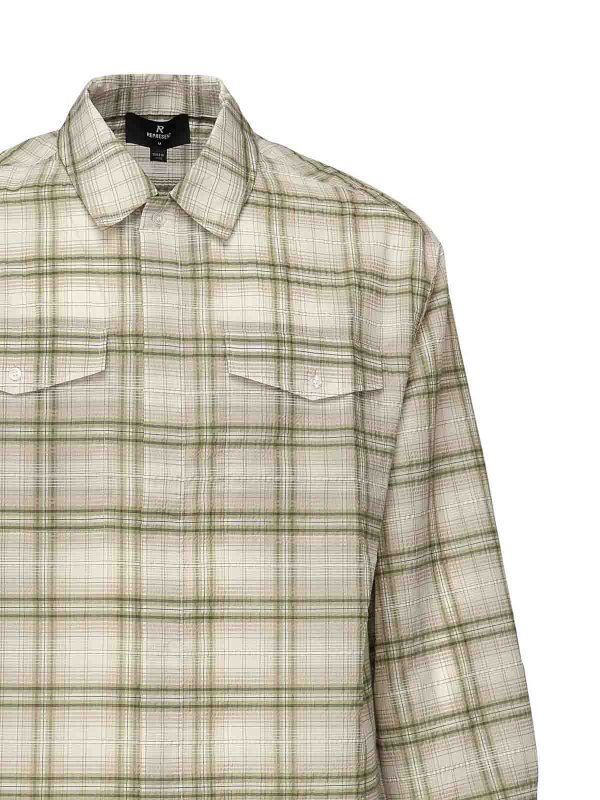 REPRESENT: shirts online - Flannel Check Shirt