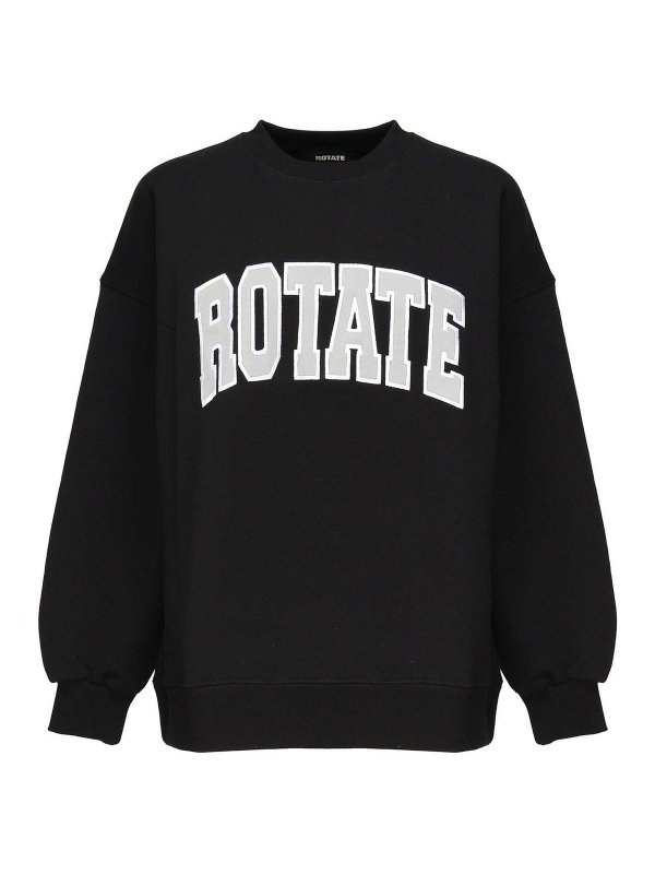 ROTATE Birger Christensen: Sweatshirts & Sweaters - Sweatshirt With Maxi Logo