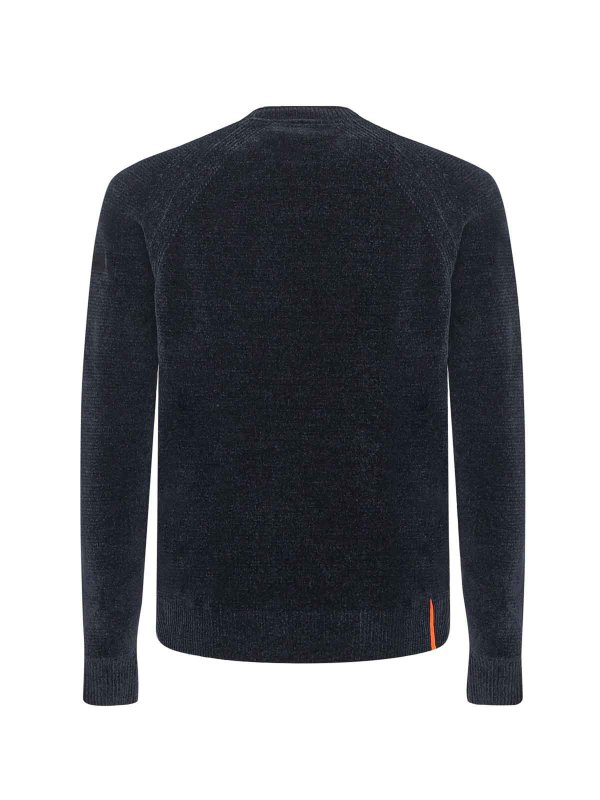 The Best Shops RRD Roberto Ricci Designs: Suéteres con cuello pico - Suéter Cuello Redondo - Azul