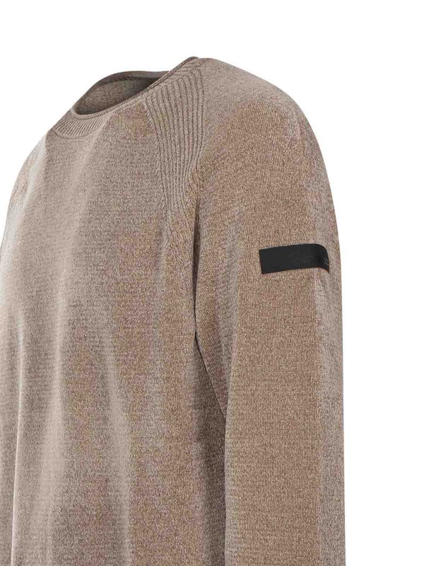 RRD Roberto Ricci Designs: Strickpullover mit Rundhalsausschnitt online - Rundhalspullover - Braun