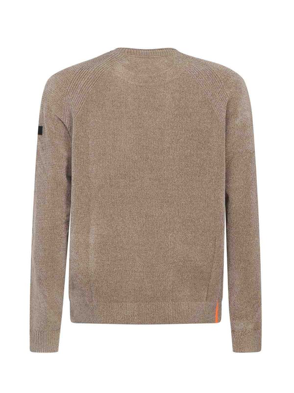 The Best Shops RRD Roberto Ricci Designs: Strickpullover mit Rundhalsausschnitt - Rundhalspullover - Braun