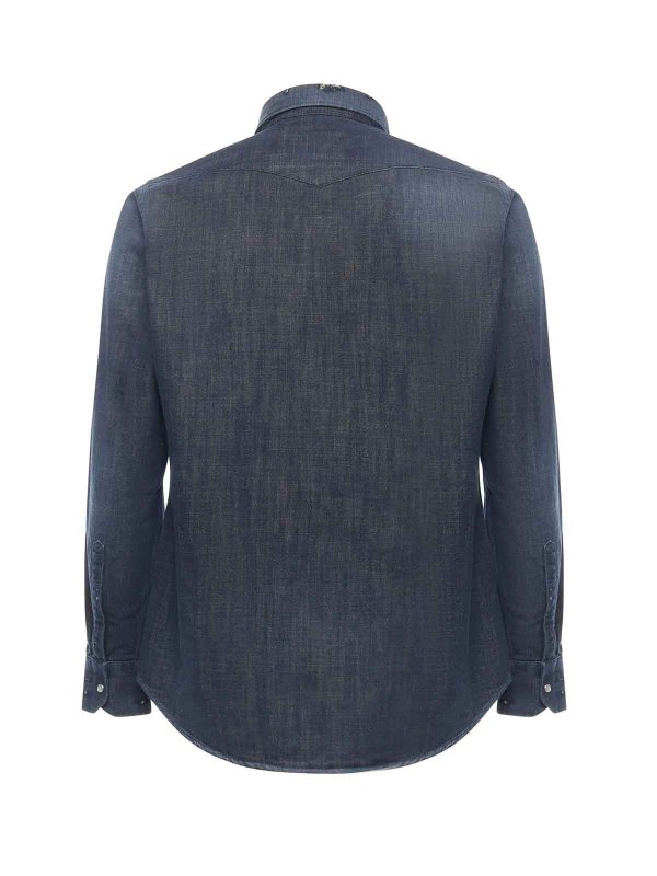 The Best Shops SARTORIO: shirts - Texas Cotton Denim Shirt