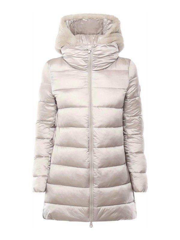 Save The Duck: Knielange Mäntel - Knielanger Mantel - Beige