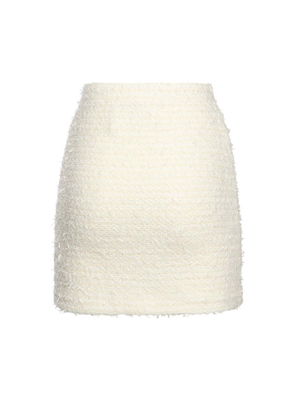 The Best Shops Self Portrait: mini skirts - Boucl Knit Mini Skirt