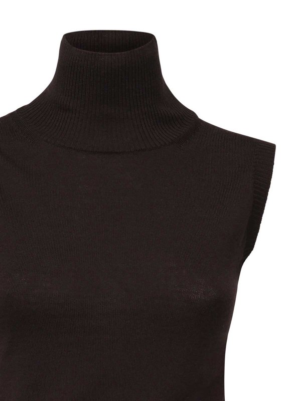 SPORTMAX: Rollkragenpullover  und Polo-Ausschnitt online - Rollkragenpullover - Dunkelbraun