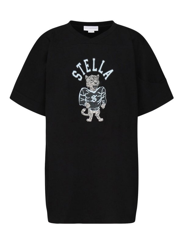 STELLA McCARTNEY: t-shirts - Printed Varsity T-Shirt