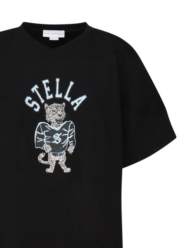 STELLA McCARTNEY: t-shirts online - Printed Varsity T-Shirt