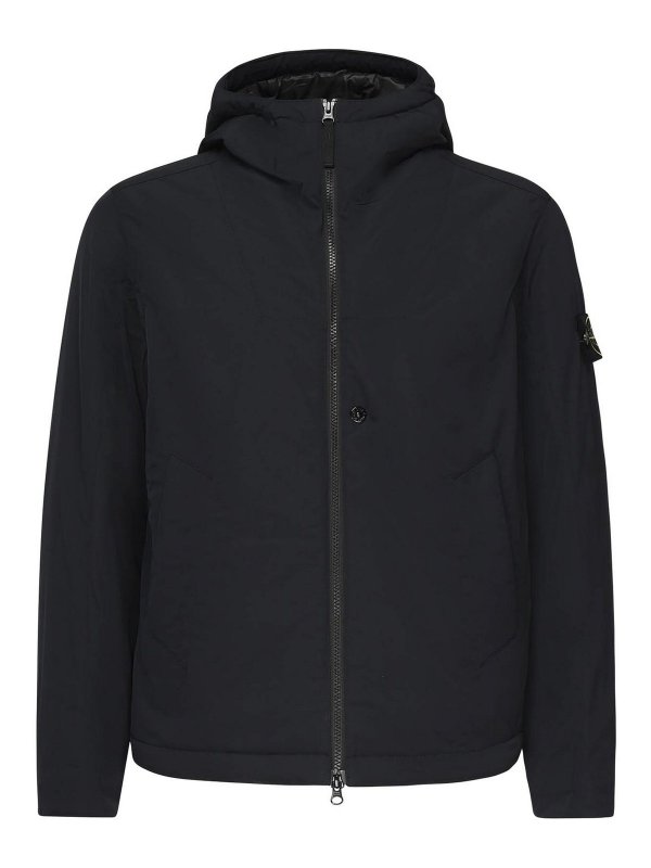 STONE ISLAND: Kurze Daunenjacken - Daunenjacke - Blau