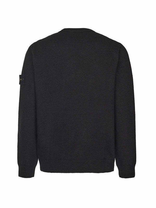 The Best Shops STONE ISLAND: Pull col rond - Pull Col Rond - Noir