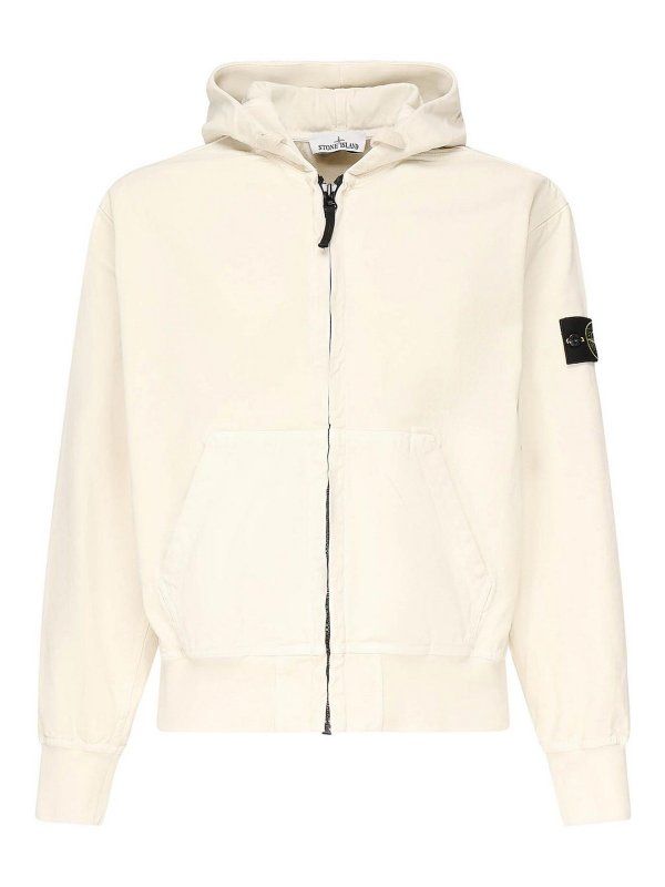 STONE ISLAND: Sudaderas y suéteres - Sudadera - Blanco