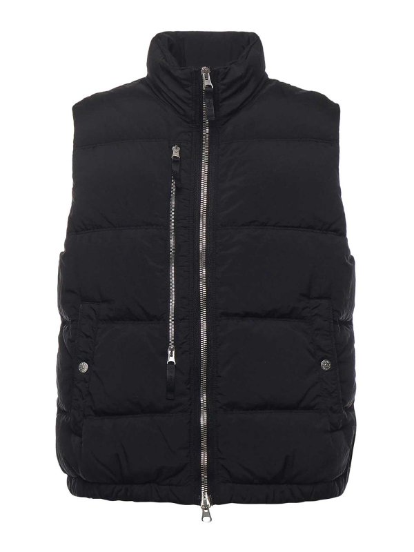 STONE ISLAND: ダウン・ハイテクジャケット - ダウンジャケット - 黒