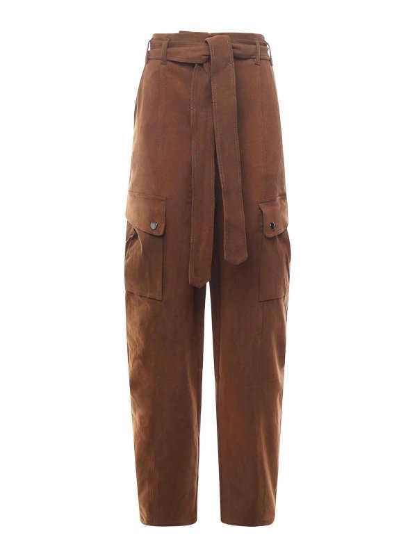 THE ANDAMANE: casual trousers - Xandra Cargo Pants