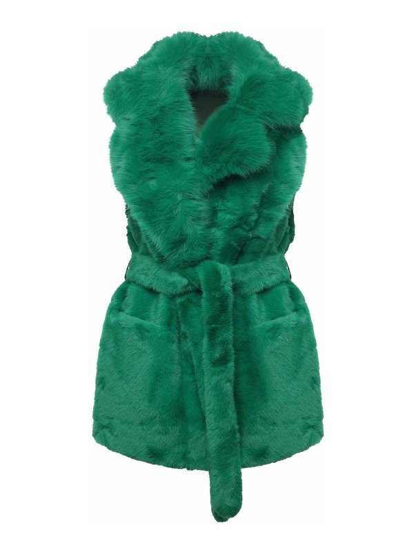 v°73: Fourrure - Manteau En Fourrure - Vert