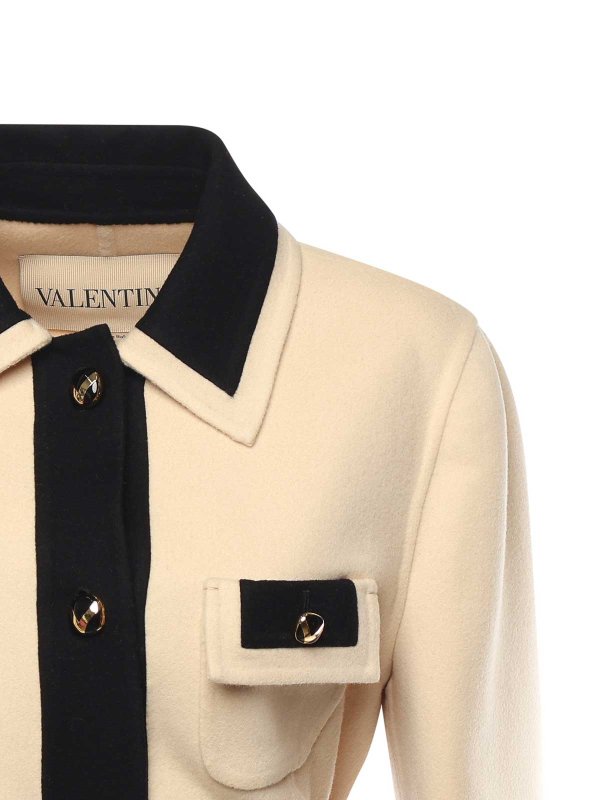 VALENTINO GARAVANI: knee length coats online - Wool And Cashmere Coat