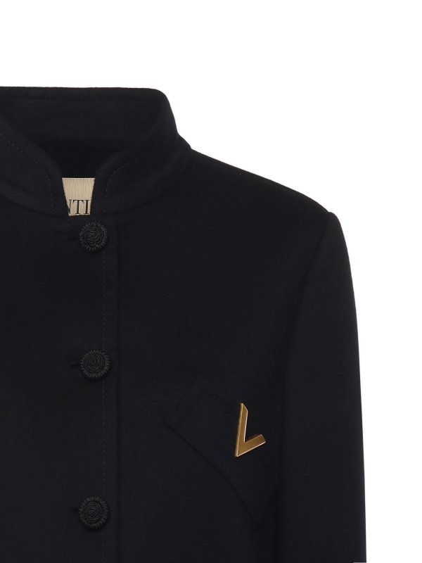 VALENTINO GARAVANI: cappotti al ginocchio online - Cappotto in Drap compatto