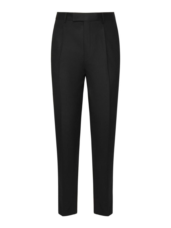 ZEGNA: Tailored & Formal trousers - Tailored Wool Trousers